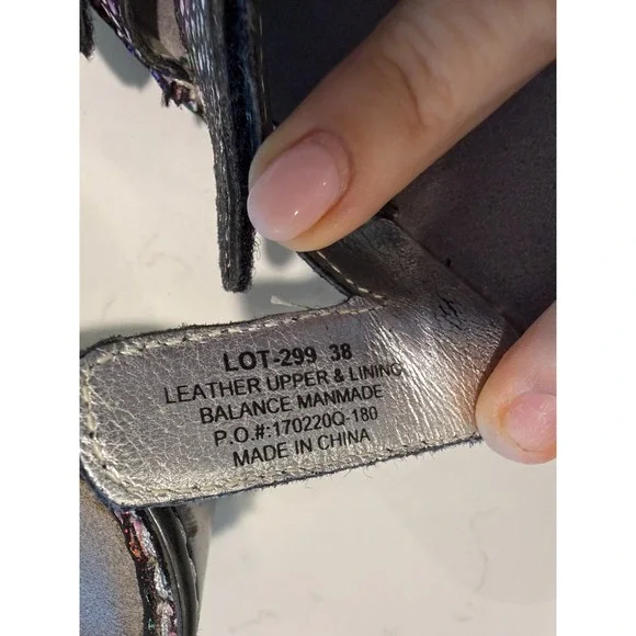 Alegria Women's Sandals 38 US‎ 8 Purple Black Wedge Comfort Adjustable Straps - Picture 9 of 9